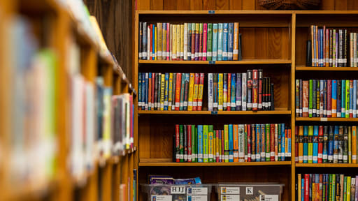 Library and reading facilities at Sir John Wilson School